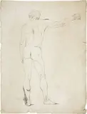 Luigi Sabatelli, Studio accademico di nudo visto da dietro