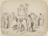 Luigi Sabatelli, Trionfo della Chiesa e della Fede (disegno per il Paradiso)