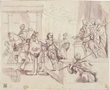 Atti di San Benedetto by Paolo Gerolamo Piola, pencil, offered Apr 2014