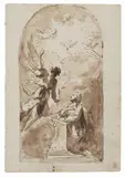 Carlo Speridone Mariotti, Annunciazione, pencil