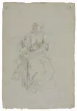 Francesco Lorenzi, Musa, pencil on paper mm.
