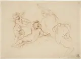 Giovanni Battista Cipriani, Studio di figure con amorini