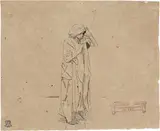 Cesare Maccari, Figura femminile, inchiostro on paper mm.