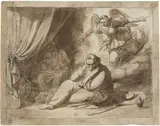 Tommaso Minardi, Il sogno di San Giuseppe, 1815, pencil and inchiostro on paper mm.