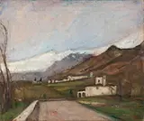 Paesaggio a Rovetta by Arturo Tosi, oil on canvas, offered Nov 2013