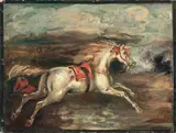 Cavallo fuggente by Giorgio de Chirico, oil on panel, offered Nov 2013