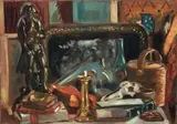 «Ritratto di gentiluomo con tricorno» e «Ritratto di gentildonna con ventaglio» by Filippo de Pisis, oil on canvas, offered Nov 2013