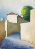 Via San Leonardo by Ottone Rosai, 1955, oil on canvas, offered Nov 2013