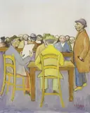 Giorno di festa by Ottone Rosai, 1950, oil on canvas, offered Nov 2013
