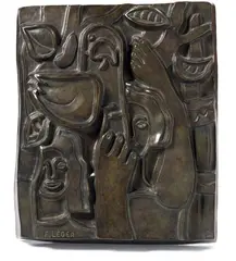 Composition by Fernand Léger, bassorilievo in bronze, offered Nov 2013