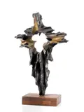 Francesco Somaini, Grande martirio, scultura in bronze parzialmente dorato