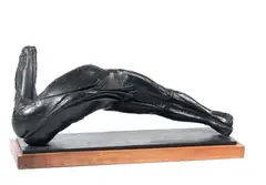 Novello Finotti, Mantide, scultura in bronze a patina scura