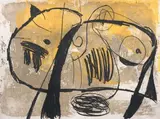 Joan Miró, La commedia dell'arte V, 1979, etching a colori on paper Arches