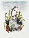 Il trovatore by Giorgio de Chirico, 1971, lithograph a colori, offered Nov 2013