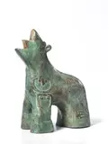 Karin Grudda, Pegaso, 2000, scultura in bronze a patina verde