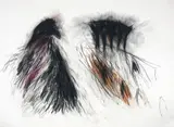 Arcangelo, Notti di domani, notti di templi, 1985, charcoal and pastel on paper