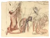 Figure by Mario Sironi, watercolour, offered Nov 2013