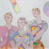 Senza titolo by Luca Alinari, mixed media and collage on canvas, offered Nov 2013