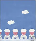 Antonio Bueno, Marinaretti, tempera on paper