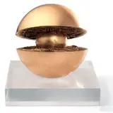 Rotante con sfera interna, studio n. 2 by Arnaldo Pomodoro, 1968, Scultura in argento e ottone dorati, offered Nov 2013