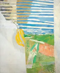 Alberto Gianquinto, Paesaggio di Jesolo, 1965, oil on canvas