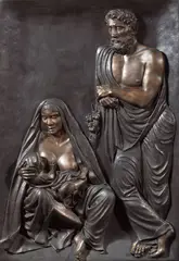 Athos Ongaro, Sacra Famiglia, 1990, scultura in bronze
