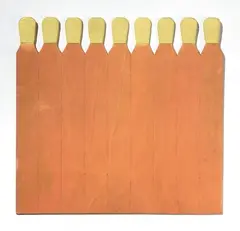 Raymond Hains, Saffa, 1966, Legno dipinto