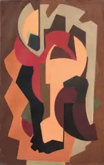Composition by Silvano Bozzolini, 1949, oil on canvas, offered Nov 2013