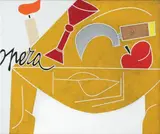 Emilio Tadini, Il tavolo giallo, 1974, oil on canvas