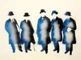 Senza titolo by Mario Schifano, 1974, enamel on canvas, offered Nov 2013