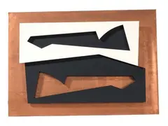Hans Richter, Quadro scultura, 1970, Legno dipinto e rame