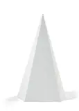 Sol LeWitt, Pyramide, 1989, Scultura in alluminio dipinto