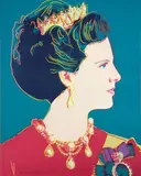 Andy Warhol, Queen Margrethe II of Denmark, 1985, screenprint on card Lenox