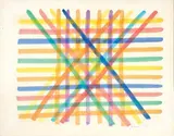 Senza titolo by Piero Dorazio, 1965, acrylic on paper applicata on canvas, offered Nov 2013