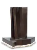 Giò Pomodoro, Senza titolo, 1970, scultura in bronze a patina verde and bruna