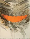 Christo, Valley Curtain (Project for Colorado), 1972, pencil