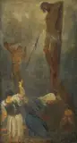 Gaetano Previati, Crocifissione, oil on canvas