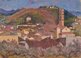Ferdinando Paolieri, Impruneta, 1920, oil on cardboard