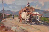 Carro by Carlo Domenici, oil on panel, offered Nov 2013