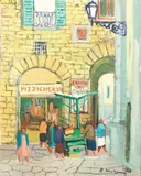 Mercatino di S. Piero by Rodolfo Marma, 1980, oil on canvas, offered Nov 2013