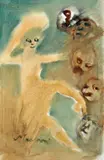 Figure by Mino Maccari, oil on canvas board, offered Nov 2013