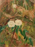 Fiori by Valentino Ghiglia, oil on cardboard, offered Nov 2013
