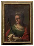 Santa Agnese by Ercole Graziani the Younger, oil on canvas, offered Nov 2013