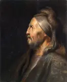 Ritratto di uomo di profilo by Jacob Adriaensz Backer, oil on panel, offered Nov 2013