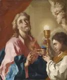 Paolo de Matteis, Sacro Cuore di Gesù, oil on canvas