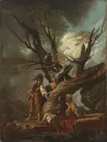 Salvator Rosa, Paesaggio con armigeri