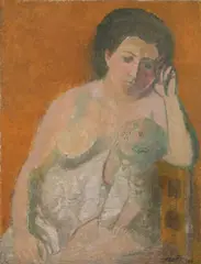 Madre by Bruno Saetti, 1946, affresco on canvas, offered Jun 2013