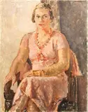 Guido Cadorin, Ritratto di signora, 1933, oil on canvas