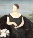 Guido Cadorin, Ritratto della signora Giselda Pannunzio Protti, 1924, oil on panel