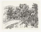 Giorgio Morandi, La strada, 1927, etching on zinco
